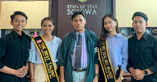 Empat Mahasiswa Unibos Sabet Dua Prestasi Emas di Ajang Duta Wisata Kota Makassar