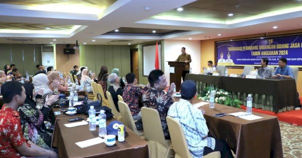Tingkatkan Kompetensi Profesional, Dinas PUTR Pangkep Sosialisasi Peraturan Jasa Konstruksi