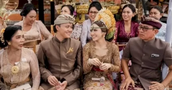 Jelang Penikahan, Reski Febian dan Mahalini Lakukan Upacara Adat Bali