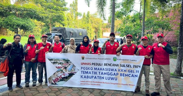 Tanggap Bencana, Unhas Libatkan Mahasiswa Ikut KKN Tematik di Kabupaten Luwu