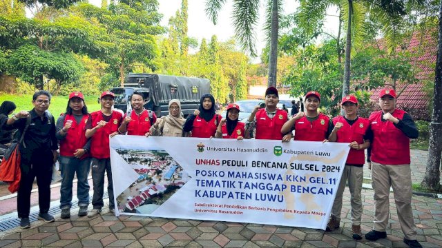 Mahasiswa Unhas dikirim ke kabupaten Luwu untuk mengikuti KKN Tematik. (Foto: Humas Unhas)