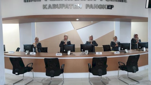 Inovasi baru DPMPTSP Pangkep, internet gratis untuk pengunjung MPP || Foto:Ist