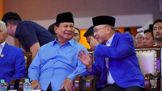 Potret Prabowo-Zulhas di Rakornas PAN. Foto: dok. PAN