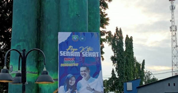 Wujudkan Pangkep Sehat, Nurlita Wulan Purnama Pimpin Senam Sehat