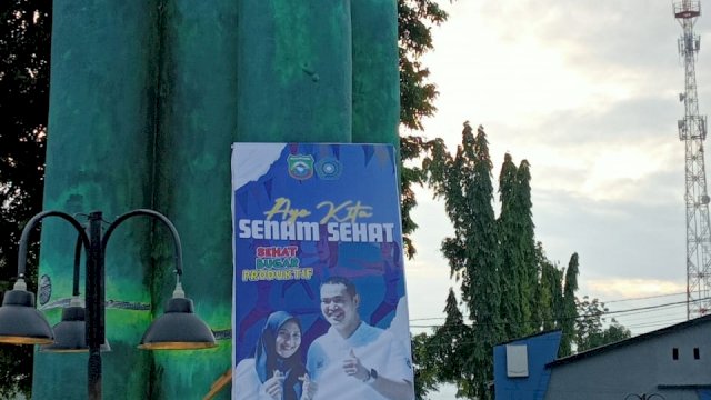 Wujudkan Pangkep Sehat, Nurlita Wulan Purnama Pimpin Senam Sehat
