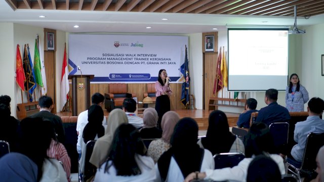 Julong Group Indonesia melakukan perekrutan karyawan untuk alumnu Unibos. (Foto: Humas Unibos)