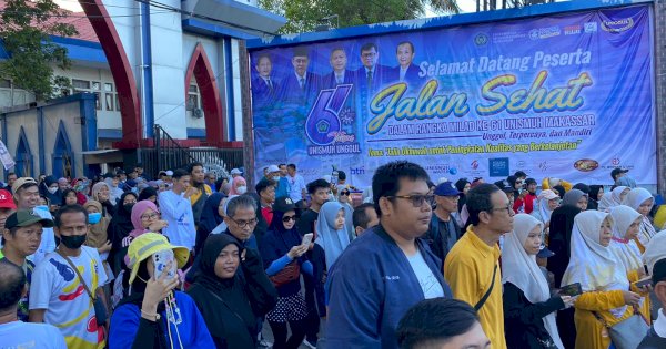 Jalan Sehat Unismuh Makassar Berhadiah Utama Umrah