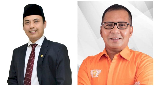 Calon Gubernur Sulsel Andi Irwan Aras dan Danny Pomanto. (Foto: Sinta/HN)