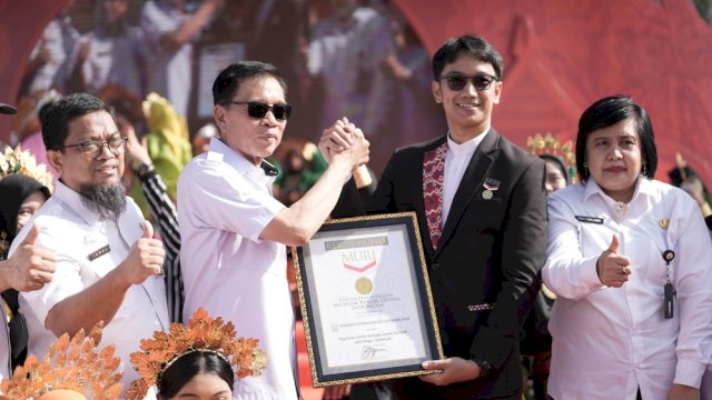 Pemprov Sulsel raih rekor MURI. (Foto: Pemprov Sulsel)