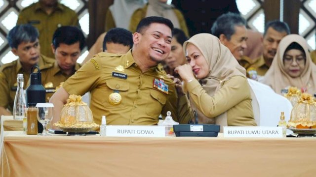 Kebersamaan Bupati Adnan Purichta Ichsan dan Bupati Indah Putri Indriani. Foto; IG Adnan