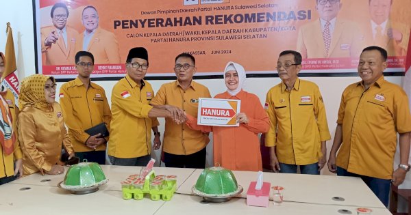 Resmi Kantongi Rekomendasi Hanura, Indira Diberi Batas hingga 3 Juli untuk Bangun Koalisi