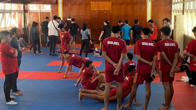 Tes fisik atlet Sulsel menuju persiapan PON Sumut. Foto: dok