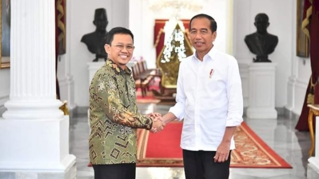 Wakil Ketua MPR RI Amir Uskara dan Presiden Jokowi di Istana Presiden RI. Foto: ist