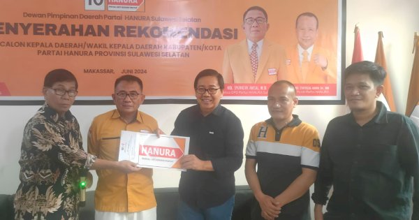 Langkah Menuju Pilkada Lutra Makin Mantap, Suaib Mansur Resmi Kantongi Rekomendasi DPP Hanura