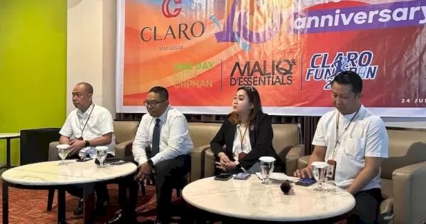 Meriahkan HUT ke-18, Claro Makassar Gelar Fun Run dan Konser Maliq & The D’Essential