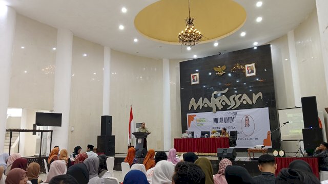 Wali kota Makassar Mohammad Ramdhan Pomanto saat memberikan sambutan di agenda ICMI, foto: HN/Sinta