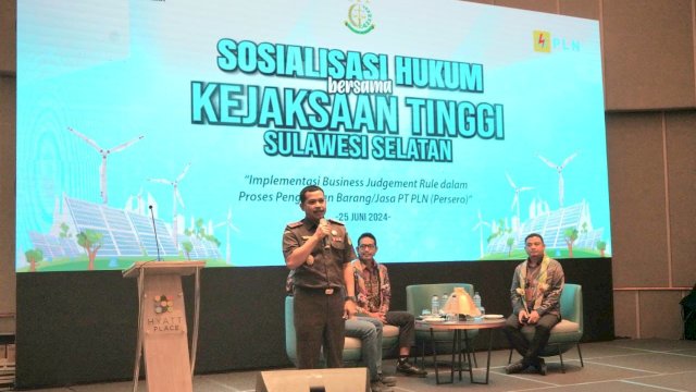 Sosialisasi Hukum Kelistrikan yang digelar PLN Sulselbar.(Foto: Humas PLN)