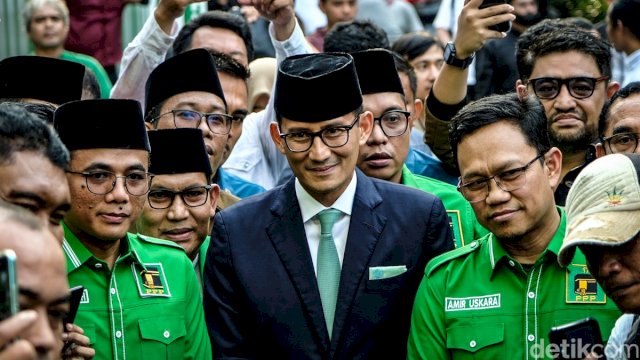 Kebersamaan politisi PPP Amir Uskara dan Sandiaga Uno. Foto: ist