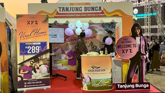 Booth GMTD di Zona 1 F8 Makassar. (Foto: HUmas GMTD)