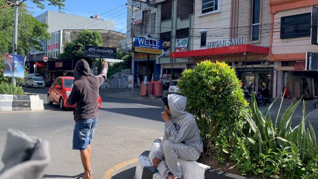 Pak Ogah di jalan Vetran Selatan, Foto: HN/Sinta