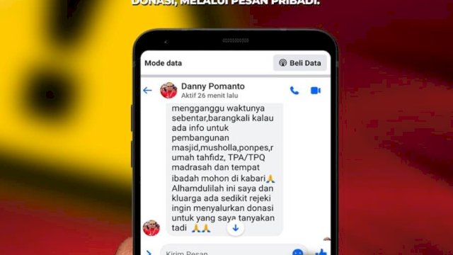 Wali Kota Makassar Danny Pomanto Tegaskan Akun Facebook Palsu yang Mencatut Namanya adalah Hoax