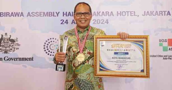 Pemkot Makassar Raih Peringkat Pertama SPM Awards 2024