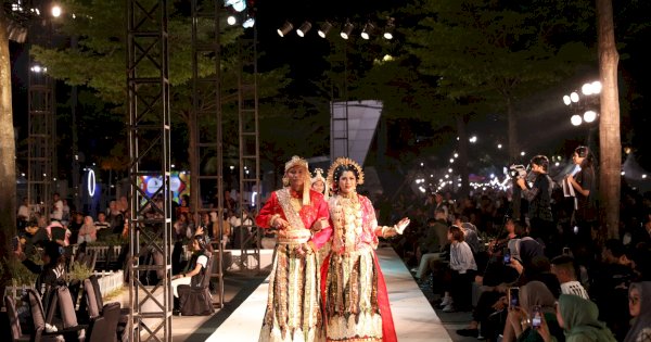 Fashion Show Baju Bodo Pengantin Bugis-Makassar Meriahkan F8 Makassar 2024