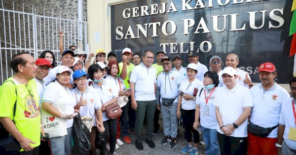 Wali Kota Danny Pomanto Lepas Jalan Santai HUT ke-25 Gereja Katolik St Paulus Tello