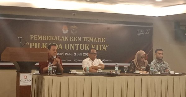 KPU Sulsel Beri Pembekalan ke 260 Mahasiswa KKN Tematik Unhas