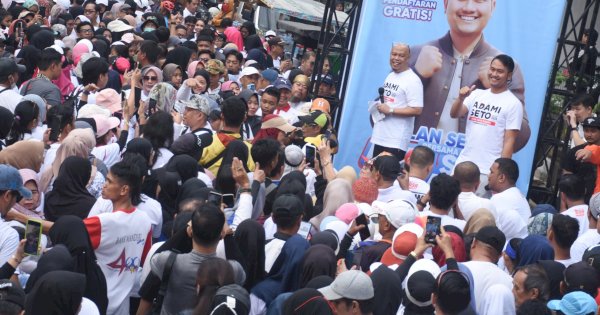 Puluhan Ribu Warga Makassar Ikuti Jalan Sehat ASA di Pantai Losari
