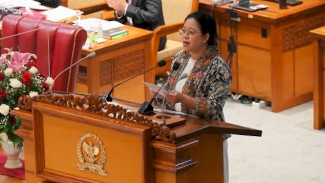 Ketua DPR RI Puan Maharani dalam rapat paripurna DPR RI. Foto: ist
