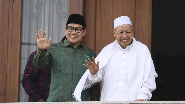 Kebersamaan Hamzah Haz dan Cak Imin. Foto: ist