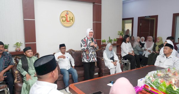 Ketua TP PKK Indira Yusuf Ismail Tekankan Pentingnya Kebersihan Kota di Halalbihalal DLH Makassar