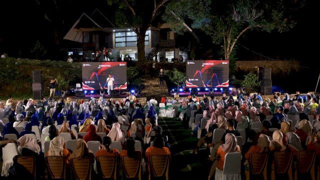 Acara Monev dan Outbound Dinas Kesehatan Kota Makassar, di Tokka Tena Rata, Maros, Minggu, (09/06/2024).