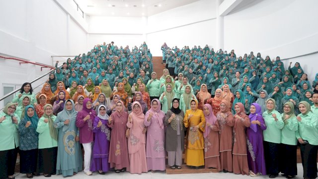 TP PKK Gorontalo di Kantor TP PKK Kota Makassar, Selasa (28/05/2024).