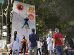 Panjat Tebing BPBD Jadi Daya Tarik Baru di F8 Makassar