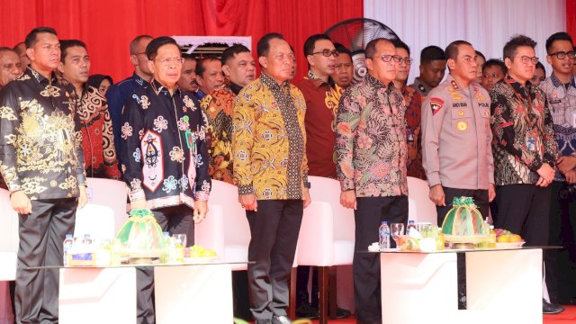 Wali Kota Makassar Moh Ramdhan Pomanto menghadiri peresmian Kantor Wilayah Kementerian Hukum dan HAM (Kemenkumham) Sulawesi Selatan oleh Menteri Hukum dan HAM RI Yasonna Laoly, Jumat (14/06/2024).