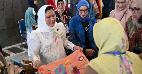 Indira Yusuf Ismail Kenalkan Produk UMKM Makassar ke Ibu Negara dan Wapres