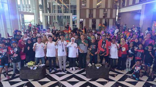 Dinas Pemuda dan Olahraga (Dispora) Kota Makassar menggelar Kejuaraan Sepatu Roda Youth Fest Community, di Mall Pinisi Point, Rabu (01/05/2024).
