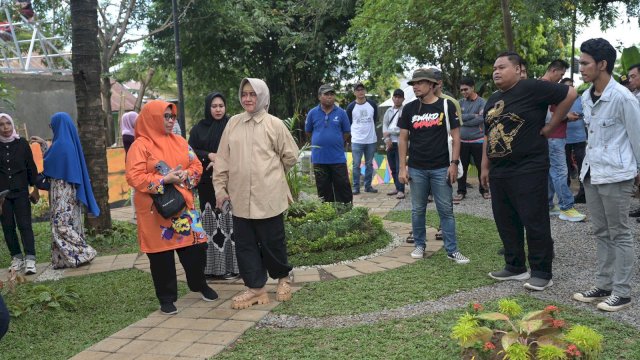 Tinjau persiapan lokasi Lomba Kelurahan Terpadu di Kelurahan Manggala, Kecamatan Manggala, Minggu (09/06/2024).