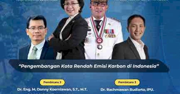 Wali Kota Makassar Danny Pomanto Jadi Pembicara di Kuliah Publik UGM Bahas Komitmen Kota Rendah Emisi Karbon