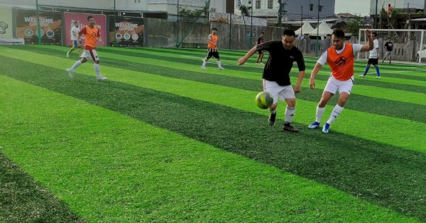 Uji Ketangkasan, ASA Ajak Awak Media Makassar Main Sepak Bola