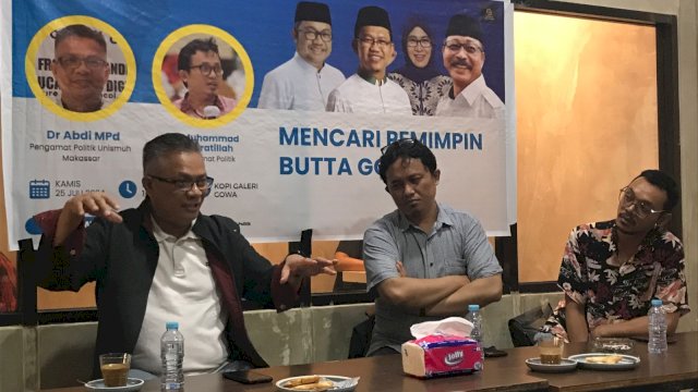 Diskusi politik mencari figur Butta Gowa. Foto: HN/MY Yahya