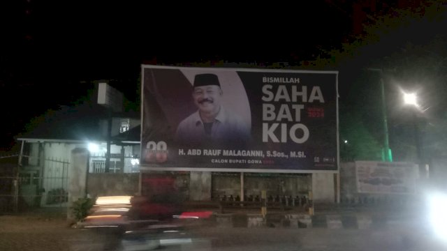 Balio Karaeng Kio yang terpajang di salah satu kecamatan di Gowa.
