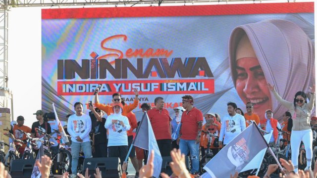 Tim Ininawa, tim pemenangan Indira Yusuf Ismail dalam Pilwalkot Makassar. Foto: HN/Sinta