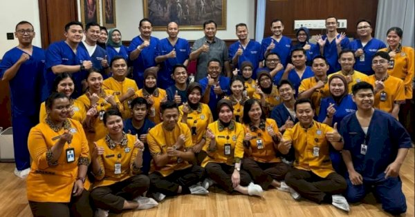 Pulih Usai Jalani Operasi Kaki, Prabowo Ucapakan Terima Kasih pada Tim Medis