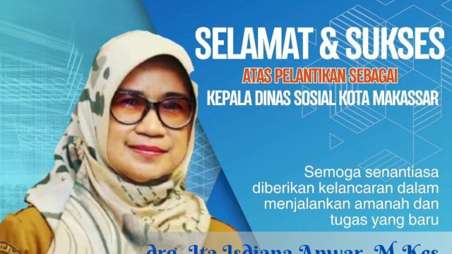 Dirut RSUD Daya Ucapkan Selamat atas Pelantikan dr Ita sebagai Kadinsos Makassar
