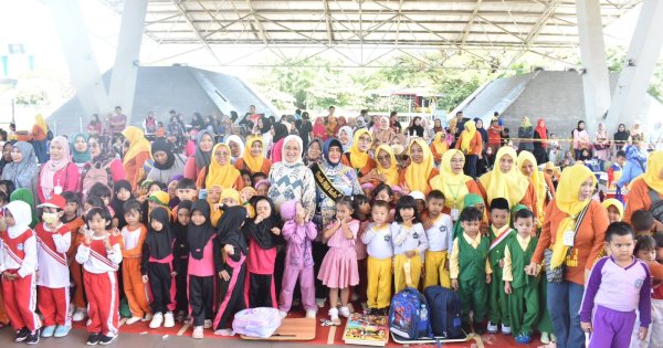 Hari Anak Nasional di Makassar: Indira Yusuf Ismail Tekankan Pentingnya Pendidikan Usia Dini