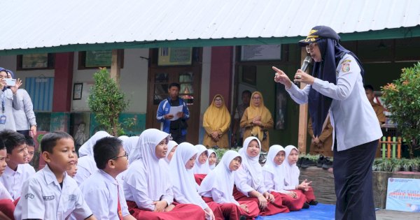 Dishub Makassar dan PT Jasa Raharja Cabang Sulsel Kembali Lakukan Edukasi Lalin