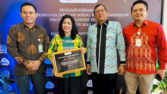 Jamsostek Naik Pesat, BPJS Ketenagakerjaan Beri Penghargaan Disnaker Makassar